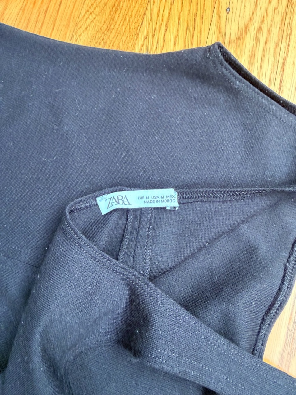 Zara Black Scoop Neck Midi Dress - Picture 4 of 5